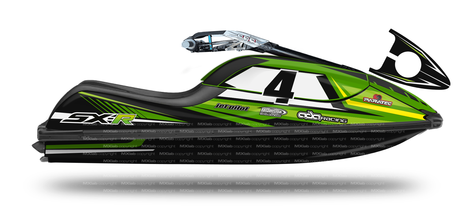 Kawasaki SXR 800 LAB4 Graphic Kit - 
