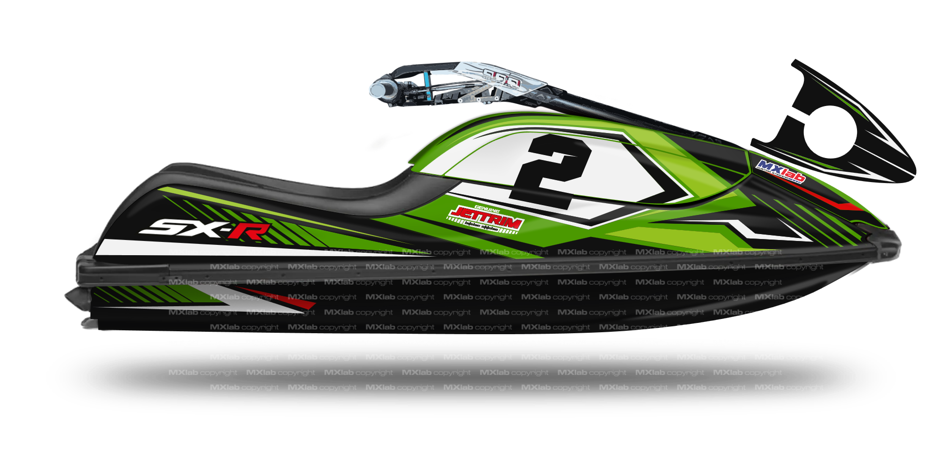 Kawasaki SXR 800 LAB2 Graphic Kit - 