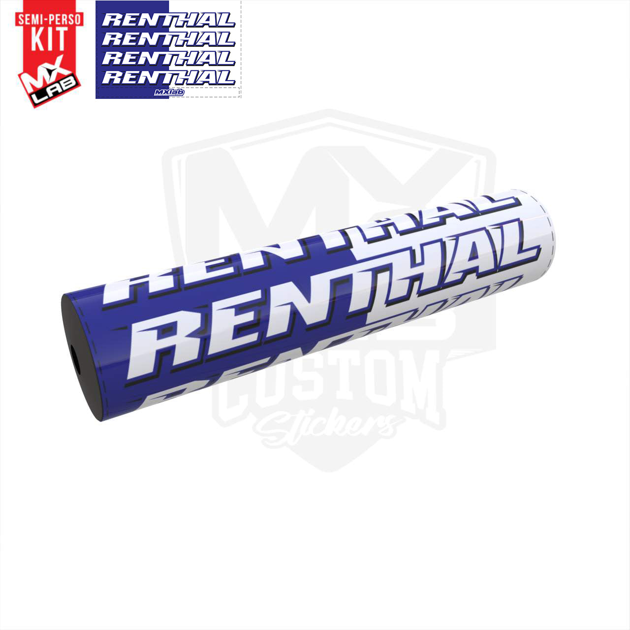 Renthal Blue Handlebar Foam graphic kit