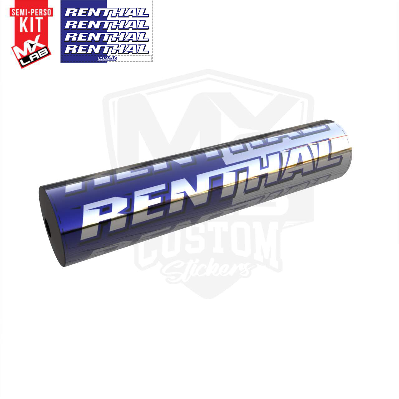 Renthal Blue Handlebar Foam graphic kit