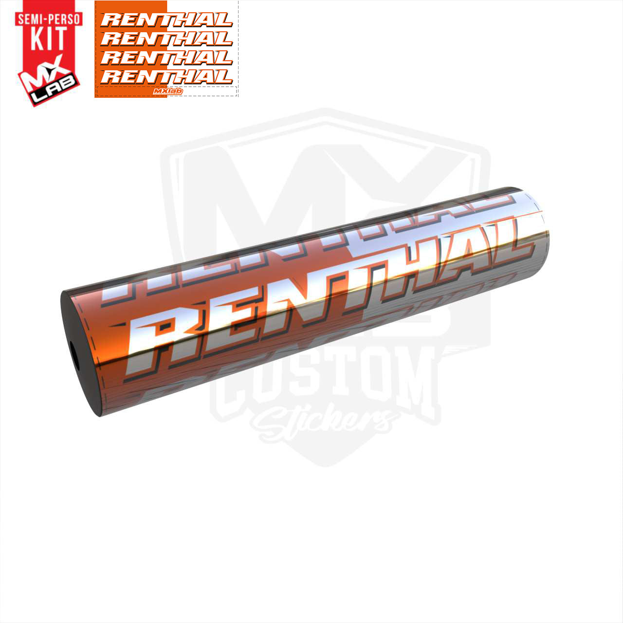 Renthal Orange Handlebar Foam graphic kit