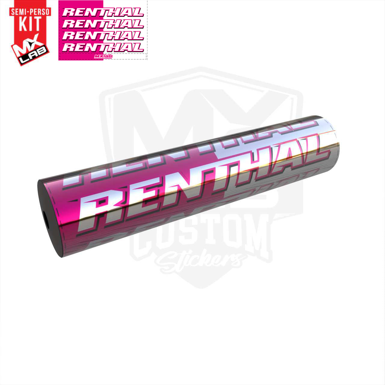 Renthal Pink Handlebar Foam graphic kit