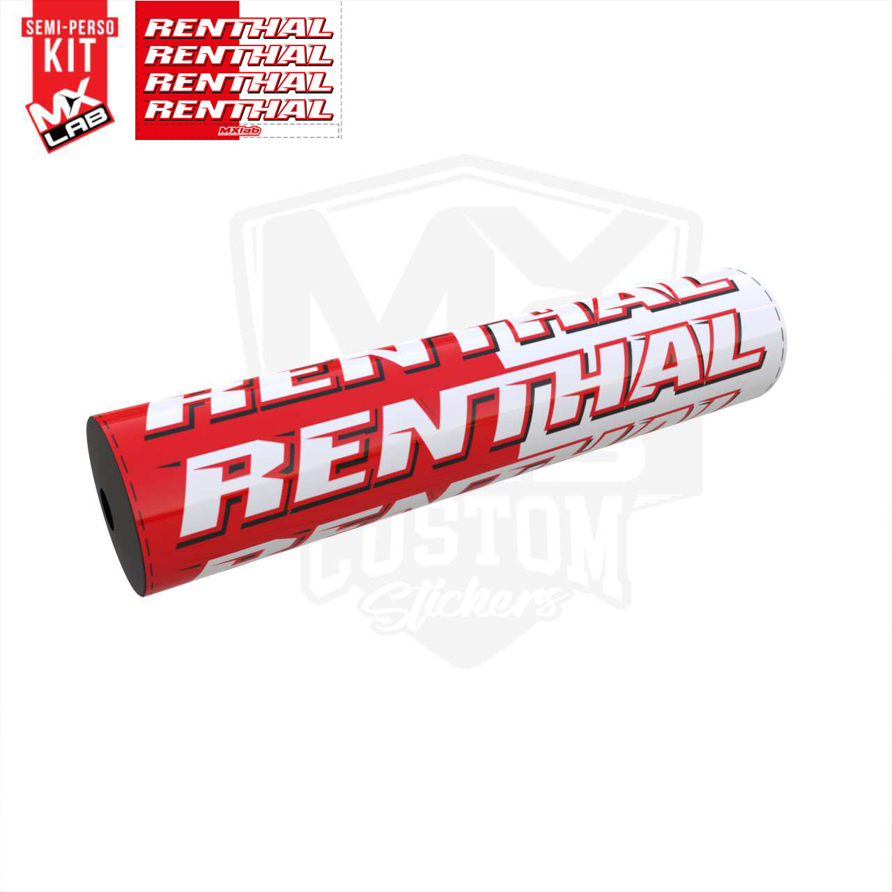 Renthal Red Handlebar Foam graphic kit