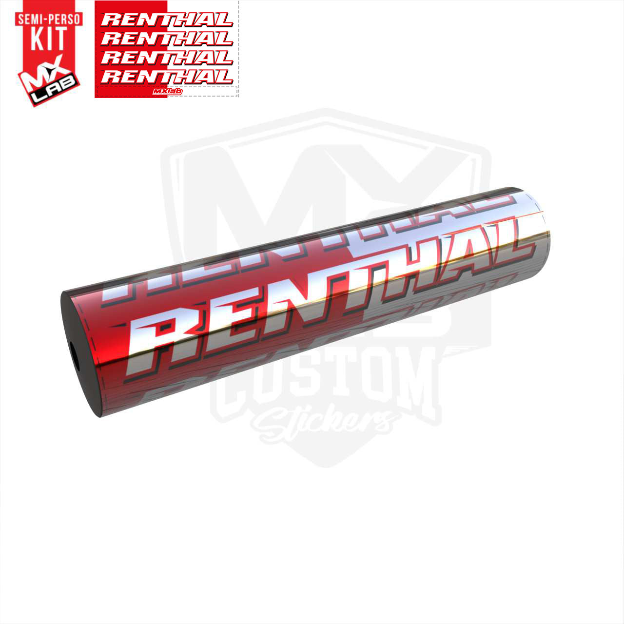 Renthal Red Handlebar Foam graphic kit