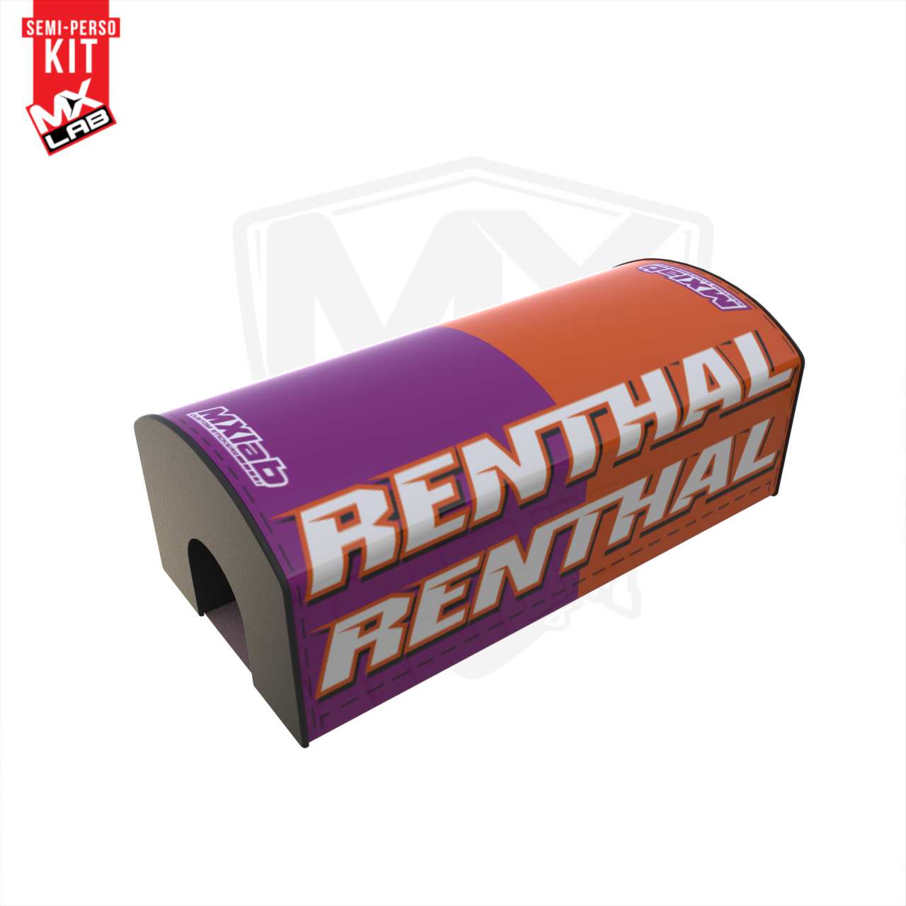 Renthal Orange/Purple Handlebar Foam graphic kit