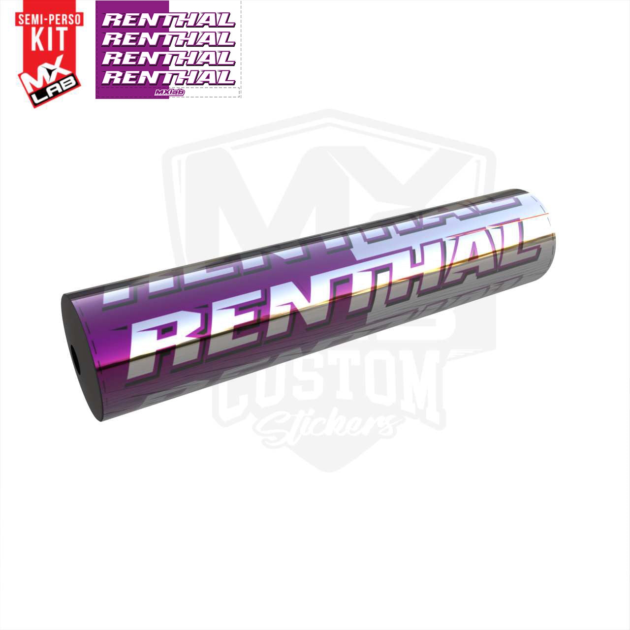 Renthal Purple Handlebar Foam graphic kit