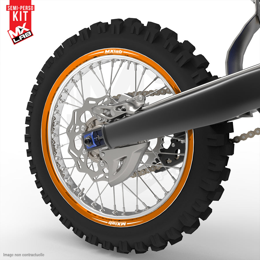 Universal 19 inch full rear rim graphic kit