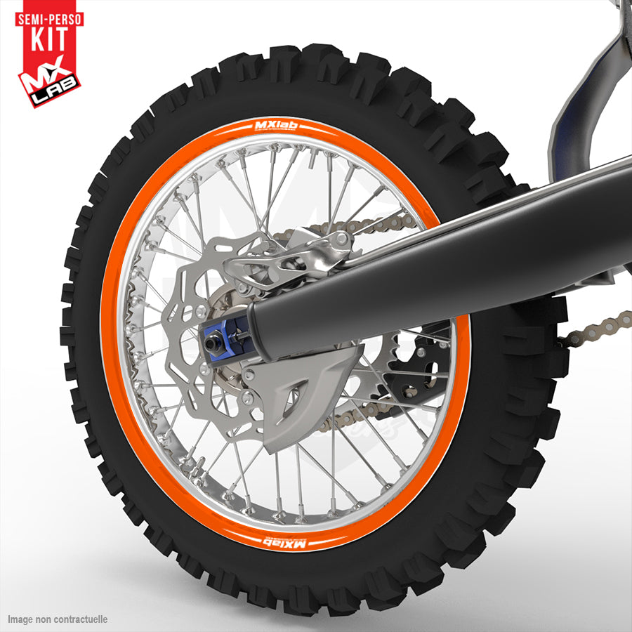 Universal 19 inch full rear rim graphic kit