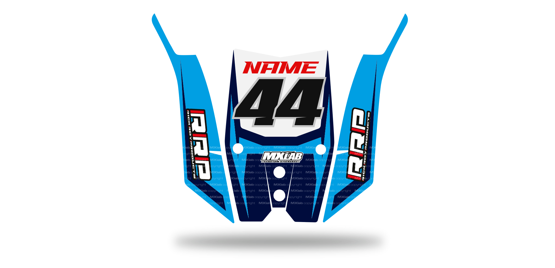 Kit déco Pad RRP ninja LAB2 Blue