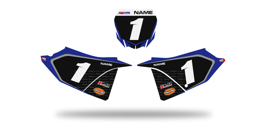 Fonds de plaque Yamaha YZ LAB1 - Motocross & Enduro personnalisable