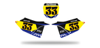 Fonds de plaque Yamaha YZ LAB3 - Motocross & Enduro personnalisable
