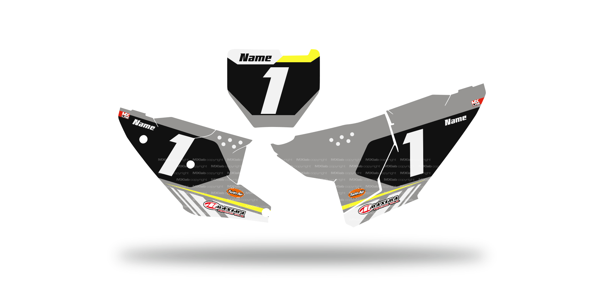 Fonds de plaque Husqvarna LAB1 - Motocross & Enduro personnalisable