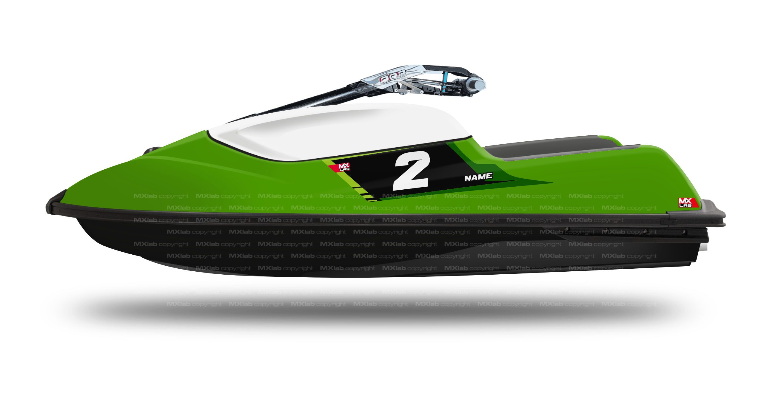 Kawasaki SXR1500 LAB2 black background graphic kit