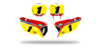 Fonds de plaque TM LAB1 RED - Motocross & Enduro personnalisable