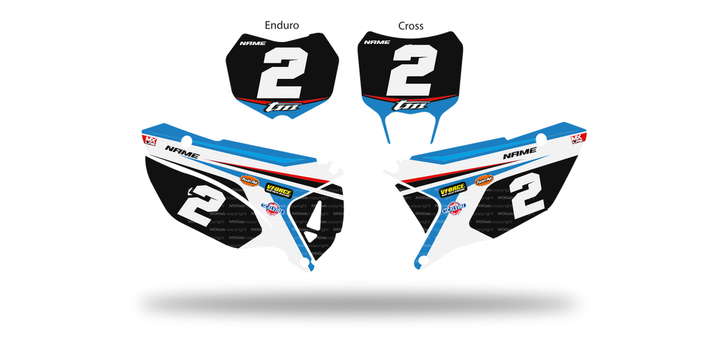 Fonds de plaque TM LAB2 - Motocross & Enduro personnalisable
