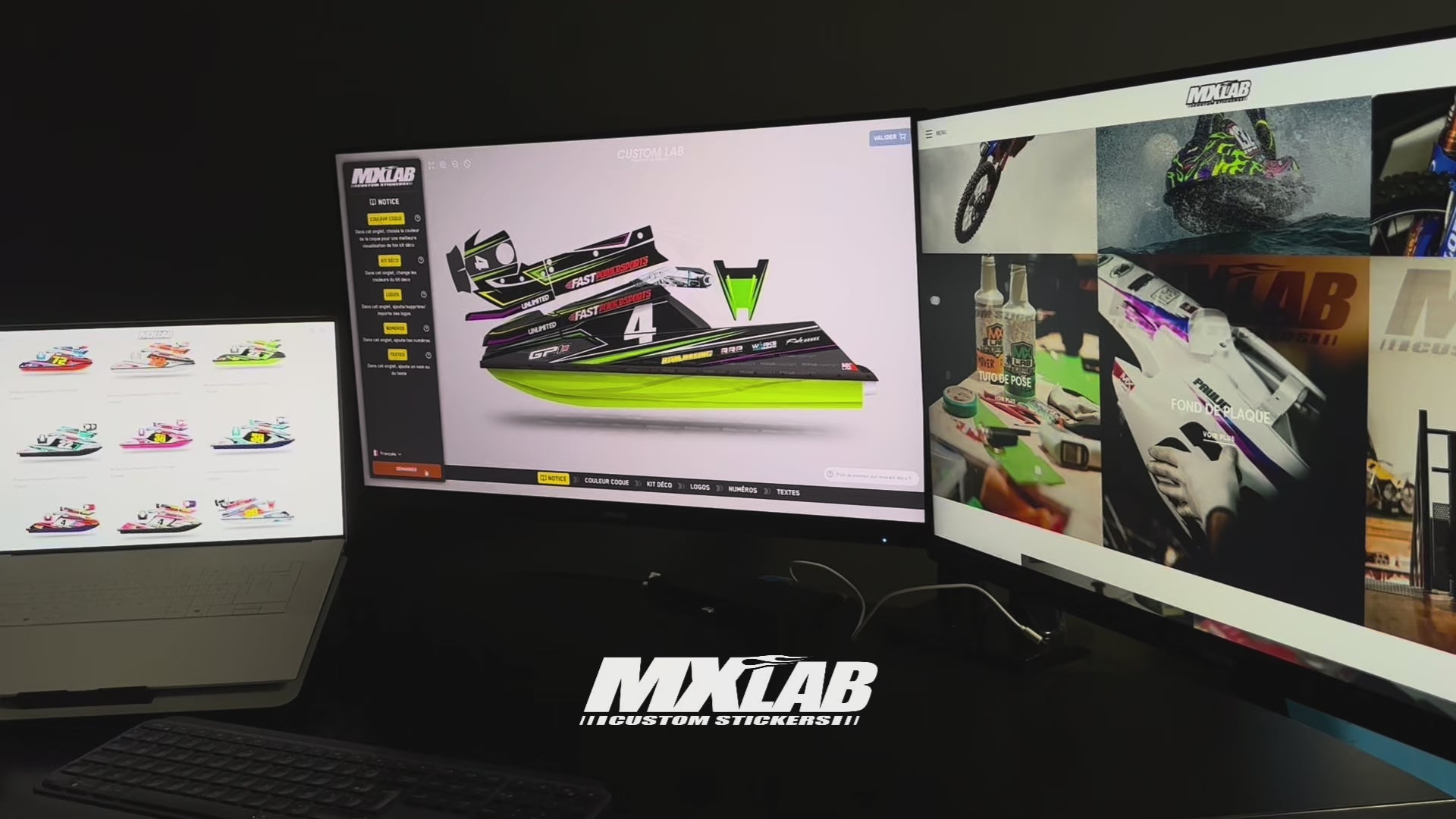 Customizable Jetski Graphics Kit Yamaha SuperJet TR1 – LAB5 PURPLE