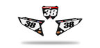 Fonds de plaque Honda CR CRF LAB1 BLACK - Motocross & Enduro personnalisable