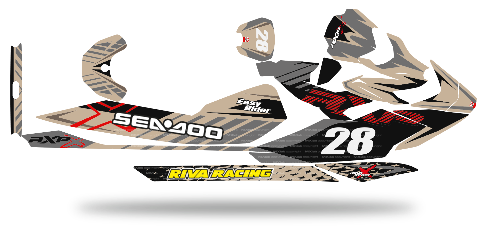 Kit déco Seadoo RXP-X 325 Lab1 sand