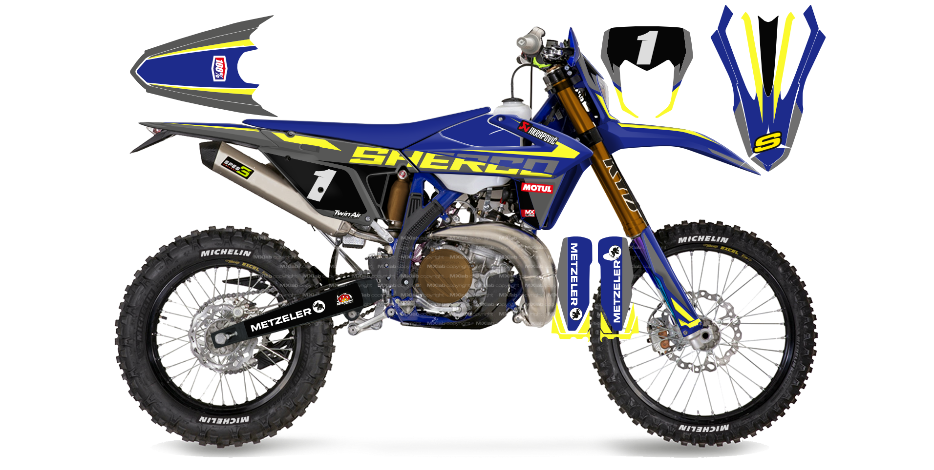 Kit déco Sherco LAB1 - Enduro personnalisable