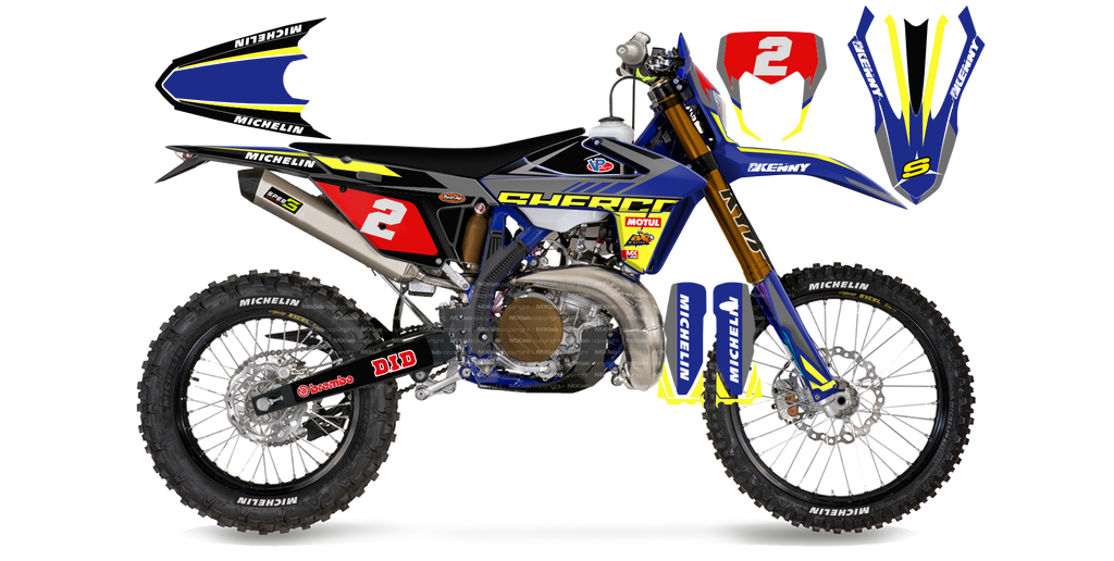 Kit déco Sherco LAB2 BLACK - Enduro personnalisable