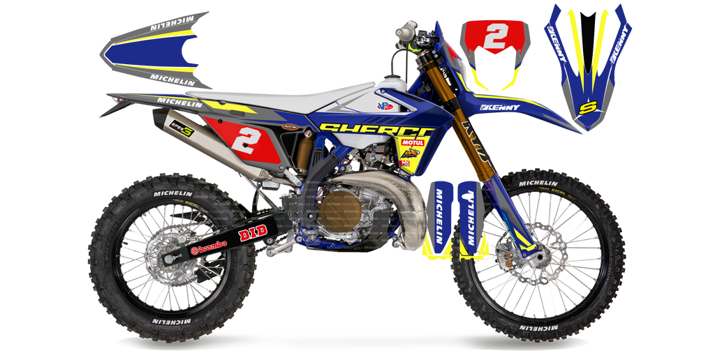 Kit déco Enduro Sherco - LAB2 WHITE