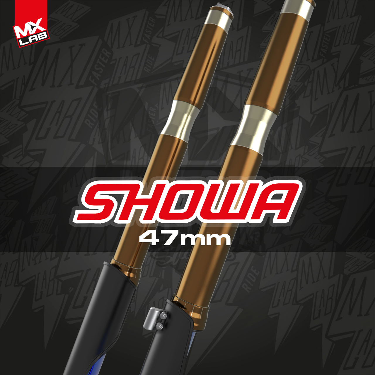 Kit déco de fourche Showa 47mm "Usine"