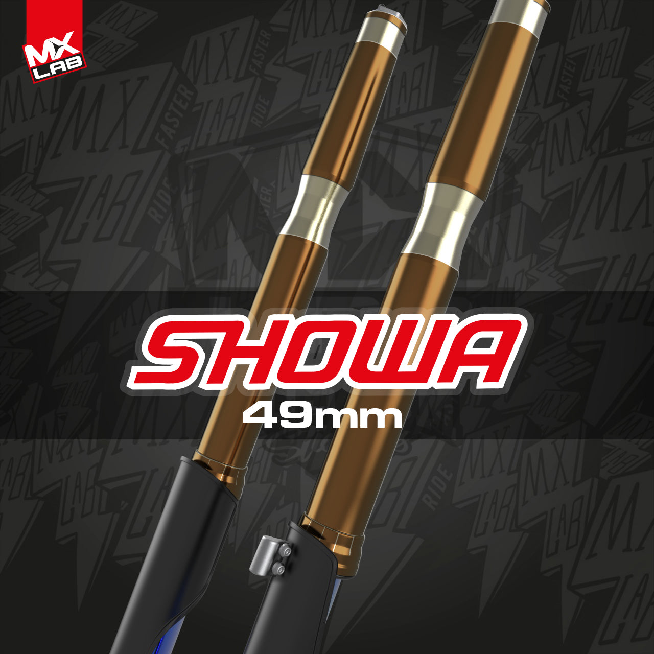 Kit déco de fourche Showa 49mm "Usine"