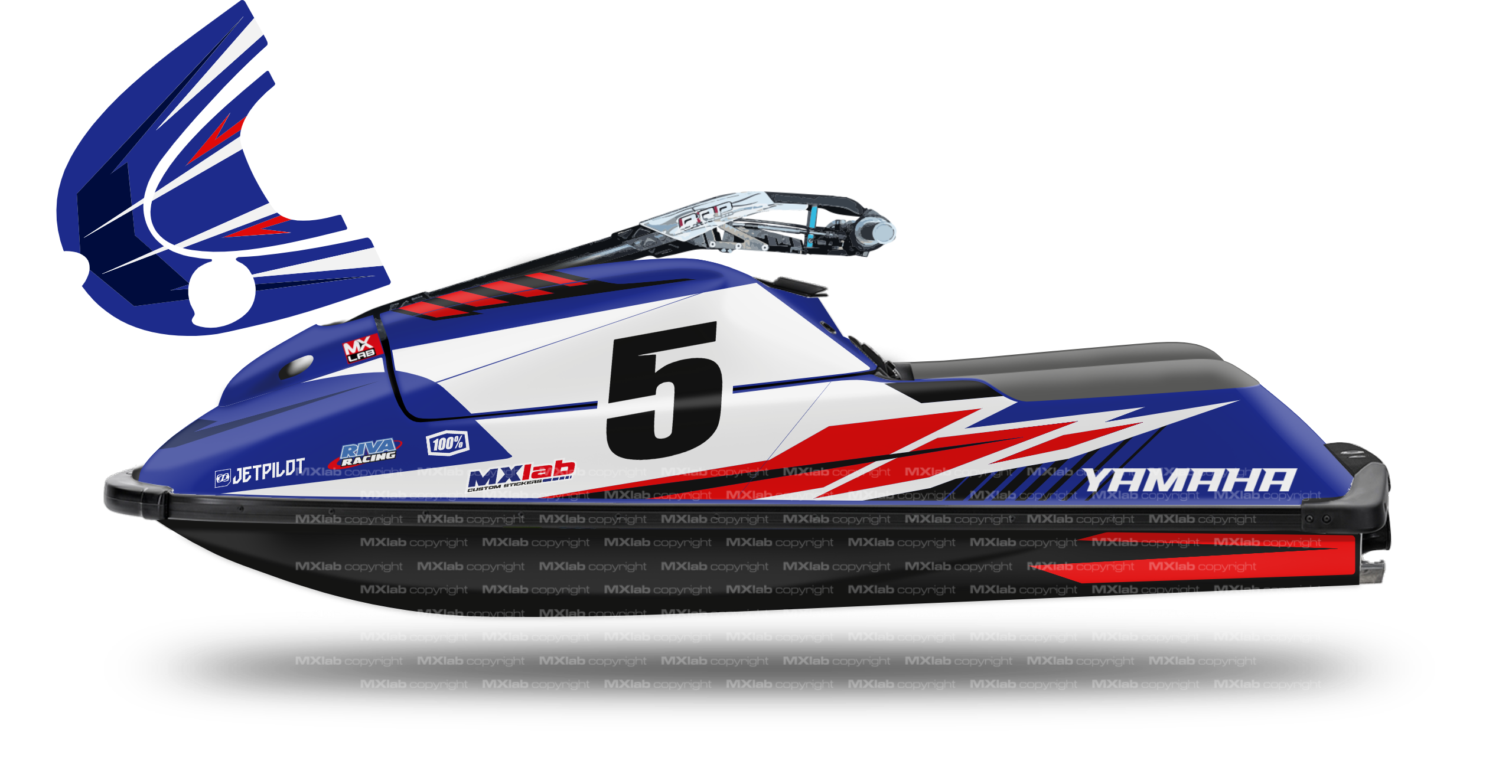 Yamaha Superjet 700 LAB5 graphic kit