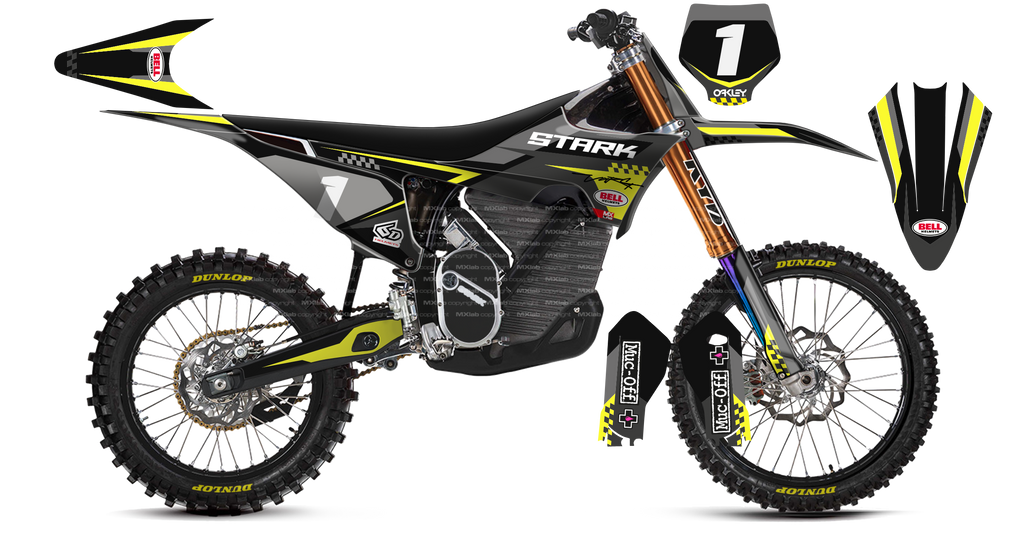 Kit déco Stark VARG LAB1 GRAY - Motocross & Enduro personnalisable