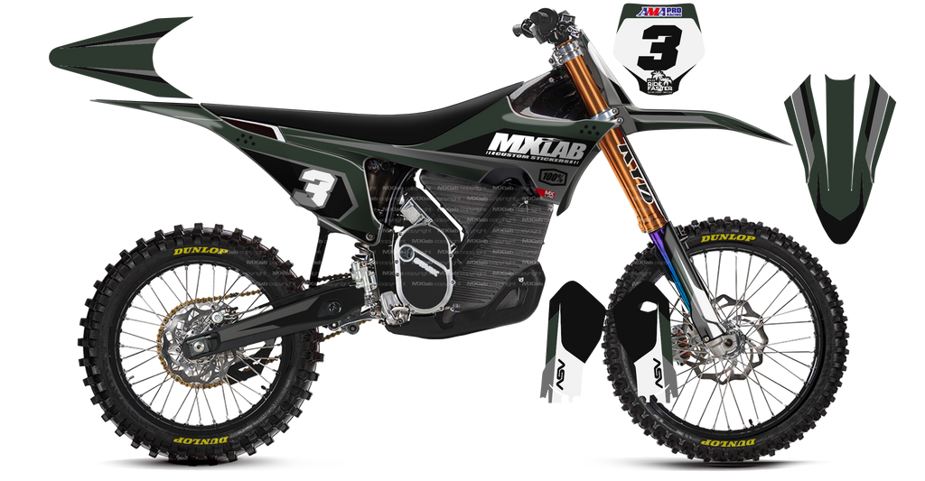 Kit déco Stark VARG LAB3 KHAKI - Motocross & Enduro personnalisable