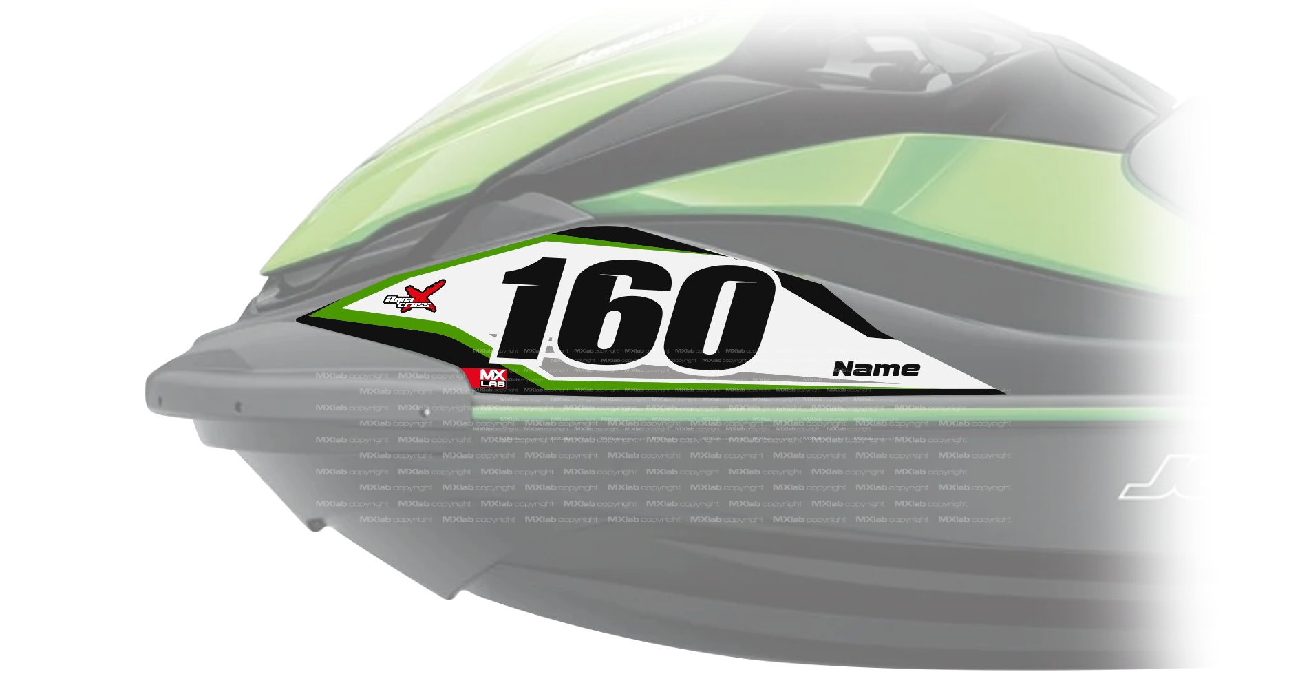 Kawasaki SXR1500 LAB3 background graphic kit