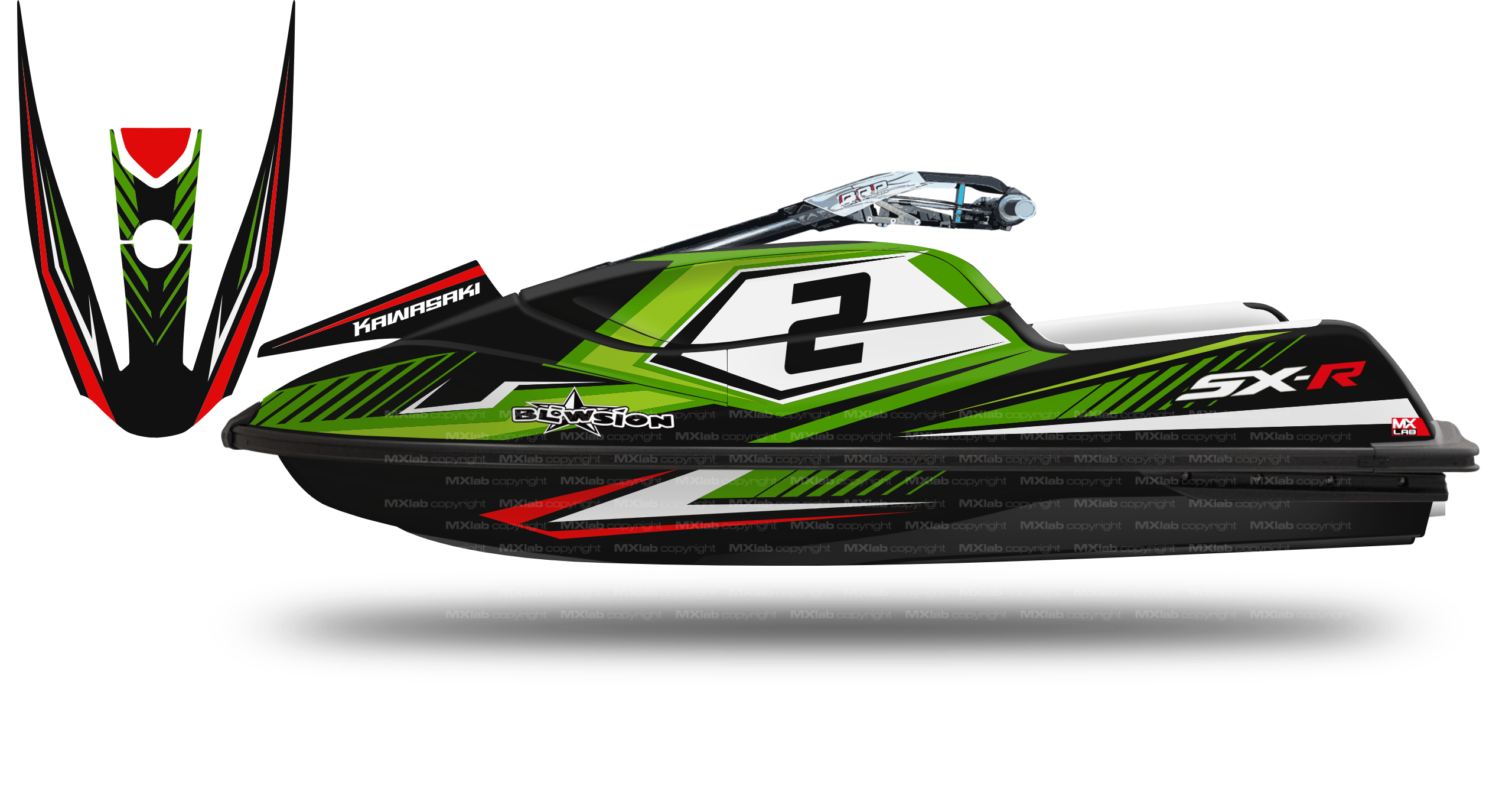 Kawasaki SXR1500 LAB2 Graphic Kit - 