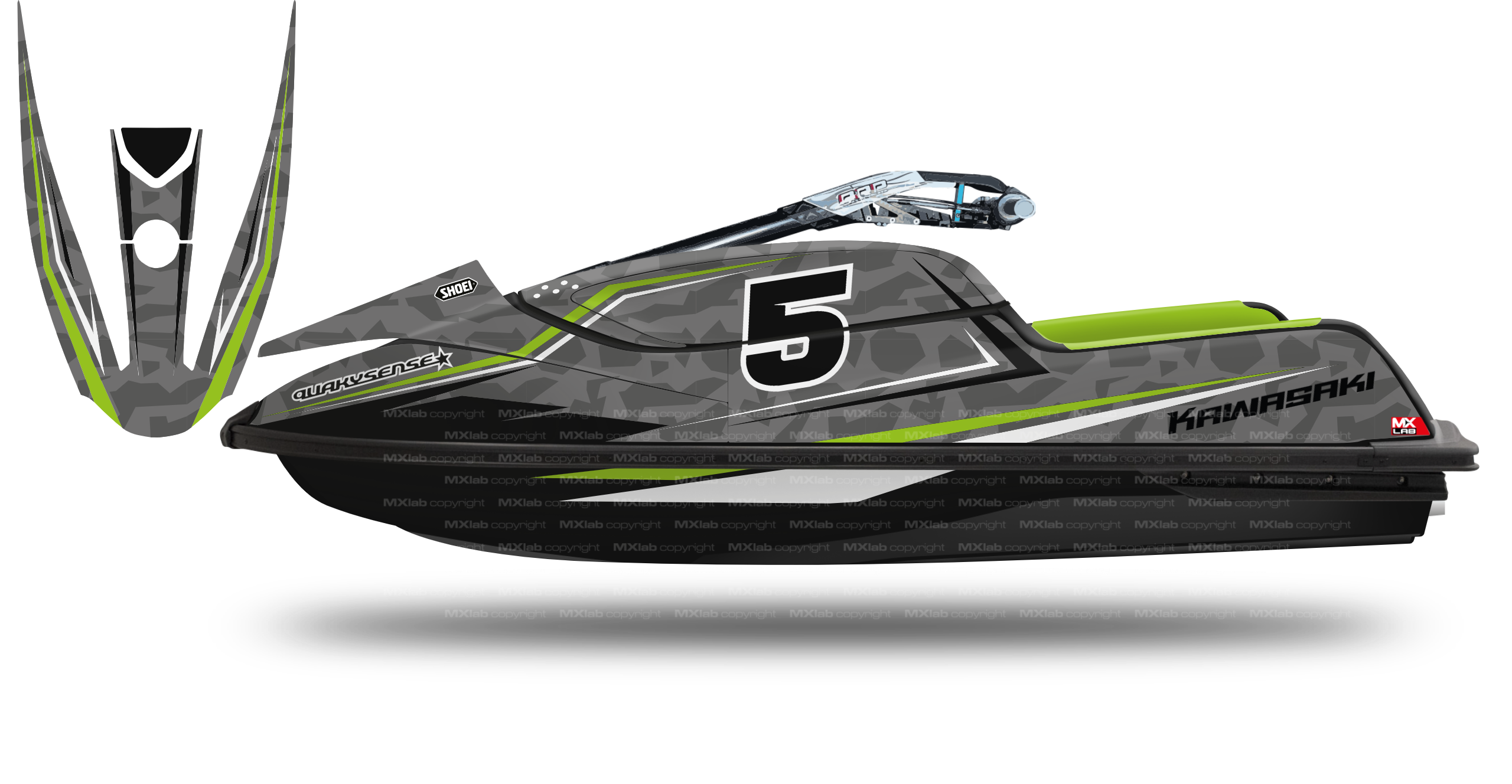 Kawasaki SXR1500 LAB5 camo Graphic Kit - 