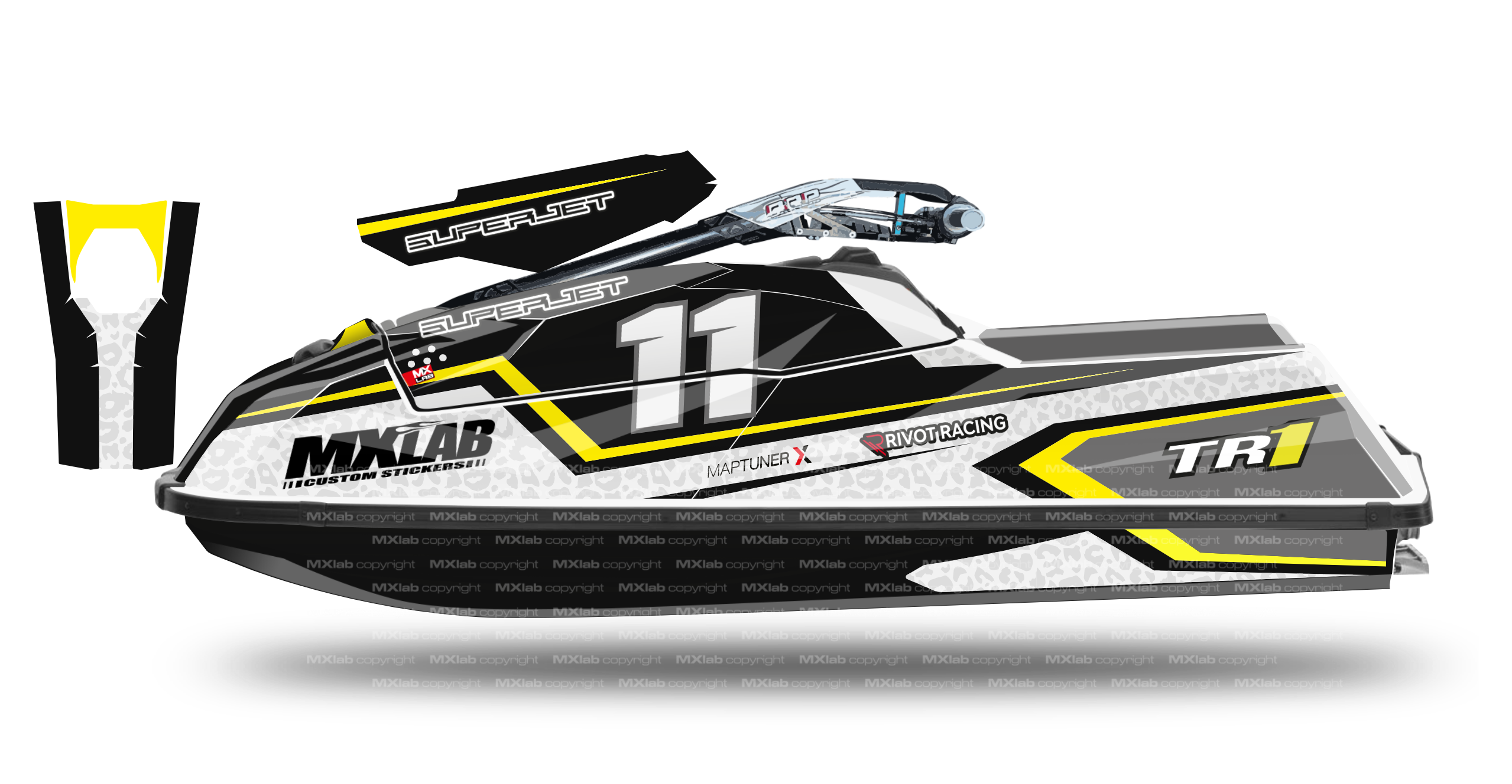 Yamaha Superjet TR1 LAB11 leo graphic kit