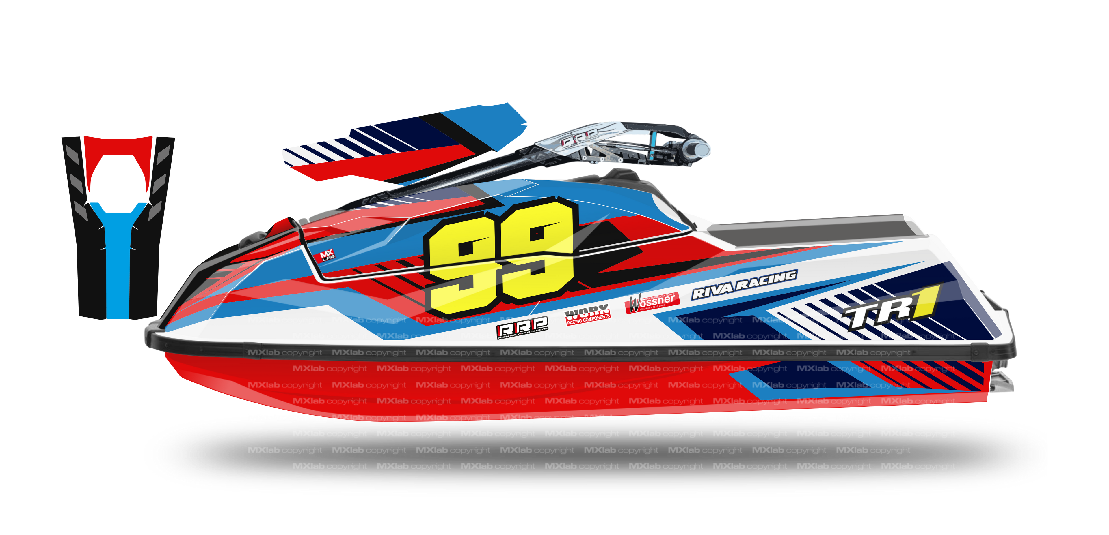 Yamaha Superjet TR1 LAB9 graphic kit