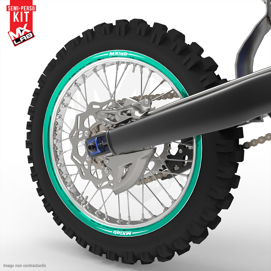 Universal 19 inch full rear rim graphic kit