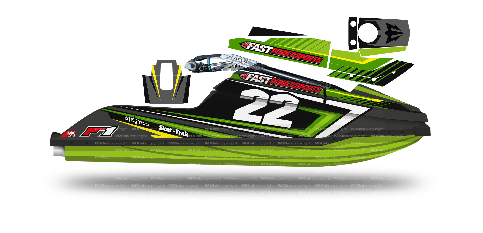 Fast Powersport F1 - F16 LAB2 graphic kit