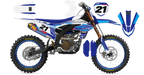 Kit déco Yamaha YZF LAB3 BLUE - Motocross & Enduro personnalisable