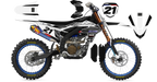 Kit déco Yamaha YZF LAB3 WHITE - Motocross & Enduro personnalisable